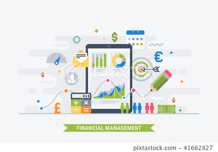 Financial management flat illustration 41662827
