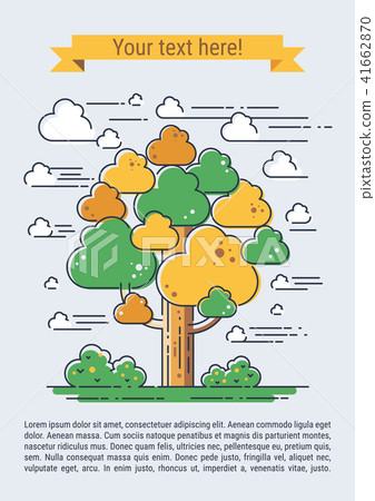 Stylized vector tree Stylized vector tree 41662870