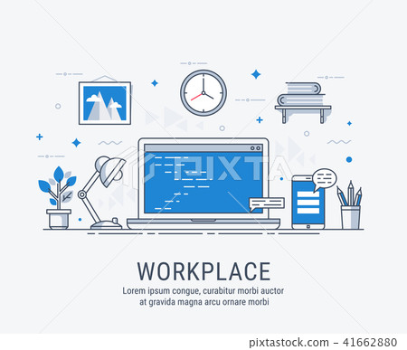 Workplace vector illustration for web 41662880