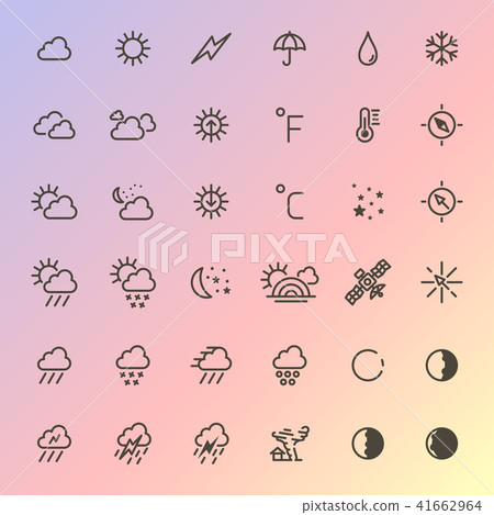 Weather icons set 41662964