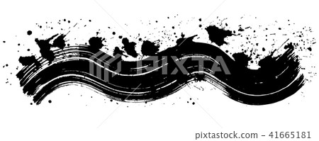 Calligraphy wave splashing illustrations 41665181