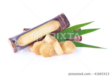 sugarcane isolated on white backgroun 41665413