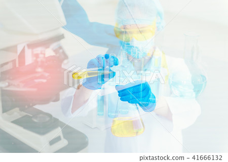 Research scientist in laboratory room., Science Research scientist in laboratory room., Science 41666132