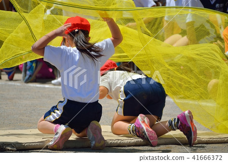 Elementary school sports festival landscape 41666372