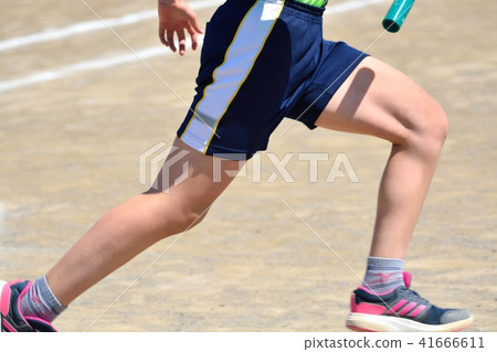 Elementary school sports festival selection relay 41666611