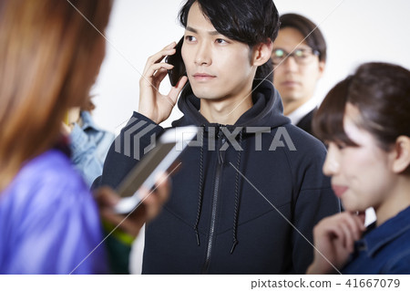 男人和同性戀者智能手機 41667079