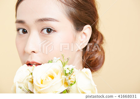 Female Beauty Series Color Back Female Beauty Series Color Back 41668031