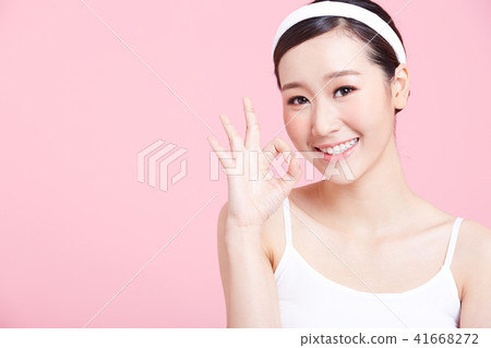Female Beauty Series Color Back Female Beauty Series Color Back 41668272