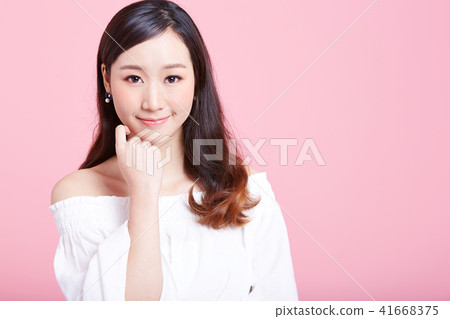 Female Beauty Series Color Back Female Beauty Series Color Back 41668375