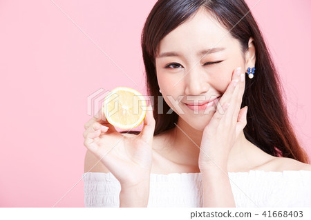 Female Beauty Series Color Back 41668403