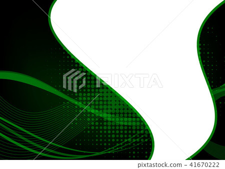 Green and black abstract wave abstract background - Stock Illustration ...