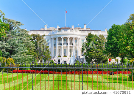 Washington, USA,The White House South Lawn. Washington, USA,The White House South Lawn. 41670951