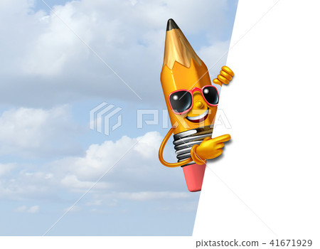 Promotional Pencil Communication Sign Promotional Pencil Communication Sign 41671929