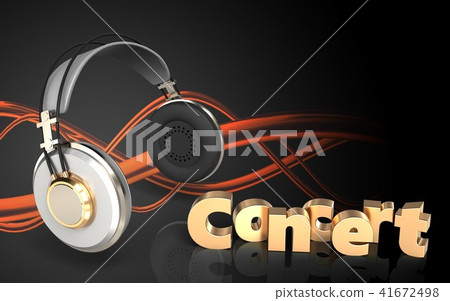 3d concert sign concert sign - Stock Illustration [41672498] - PIXTA