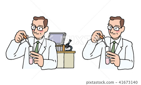 研究人員在做實驗 研究人員在做實驗 41673140