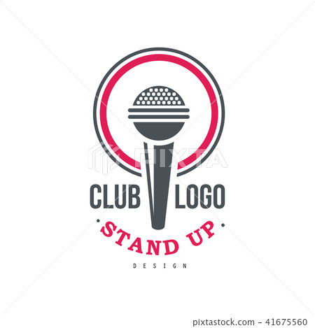 Stand up club logo design vector Illustration on a white background 41675560