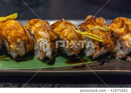 salmon sushi rolls salmon sushi rolls 41675882