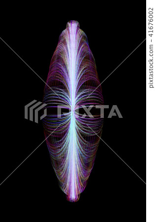 Narrow Shaped African Mask Isolated On Black 41676002