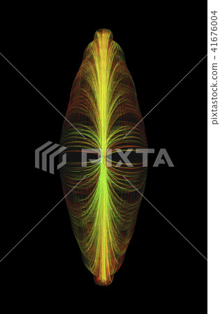 Narrow Shaped African Mask Isolated On Black 41676004