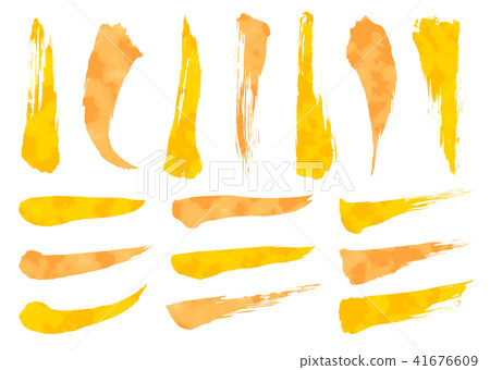 寫長線水彩橙色 41676609