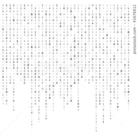 binary code stream background data vector design - Stock Illustration ...