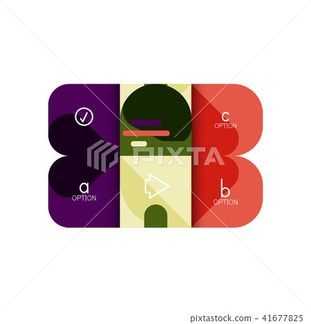 Infographics option and step by step in rounded squares, element of chart, graph, diagram with Infographics option and step by step in rounded squares, element of chart, graph, diagram with 41677825