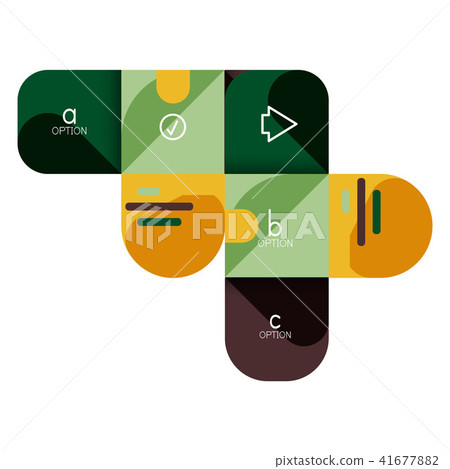 Infographics option and step by step in rounded squares, element of chart, graph, diagram with Infographics option and step by step in rounded squares, element of chart, graph, diagram with 41677882