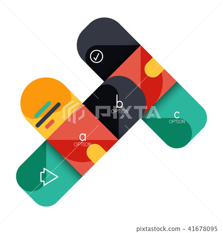 Infographics option and step by step in rounded squares, element of chart, graph, diagram with Infographics option and step by step in rounded squares, element of chart, graph, diagram with 41678095