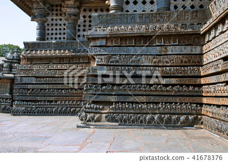 Friezes of animals, Hoysaleshwara temple, Halebidu 41678376