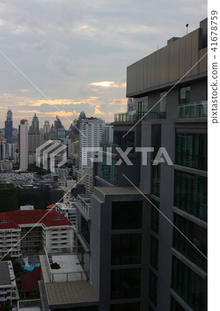 Building big city business work City image Thailand Bangkok evening New York Building big city business work City image Thailand Bangkok evening New York 41678759