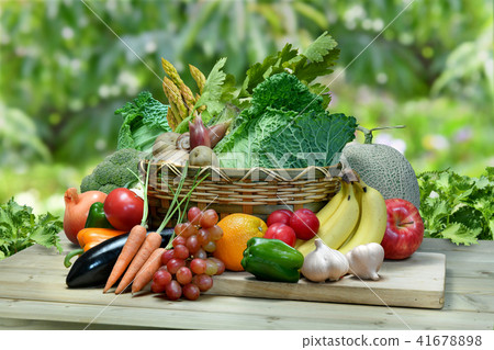 Vegetables and fruits 41678898