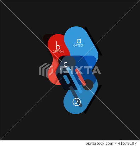 Flat design geometric infographics, arrow shape vector sticker or label, price tags, offer promotion Flat design geometric infographics, arrow shape vector sticker or label, price tags, offer promotion 41679197