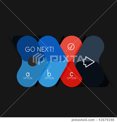Flat design geometric infographics, arrow shape vector sticker or label, price tags, offer promotion Flat design geometric infographics, arrow shape vector sticker or label, price tags, offer promotion 41679198