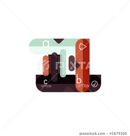 Abstract lines geometric infographic layoutAbstract lines geometric infographic layout, data 41679308