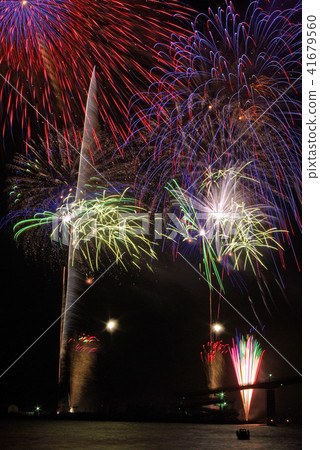 Fireworks festival in Kisarazu 41679560