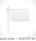 Blank Sign Illustration 41679730