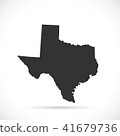 Texas Map Illustration 41679736