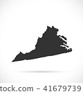 Virginia Map Illustration 41679739