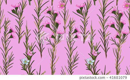 Seamless watercolor pink background of beautiful 41681079