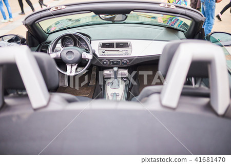 Open sports car interior 41681470