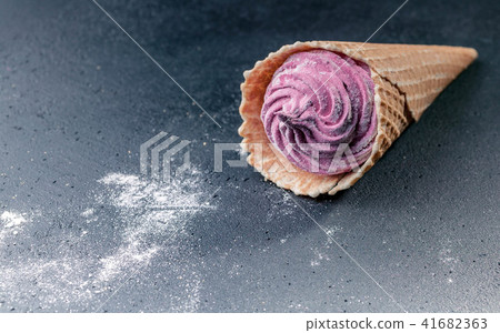 Homemade marshmallow with blueberries Homemade marshmallow with blueberries 41682363