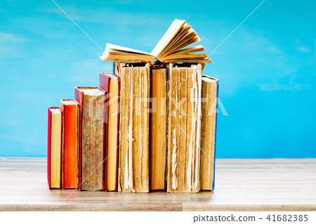 Pile of old books Pile of old books 41682385