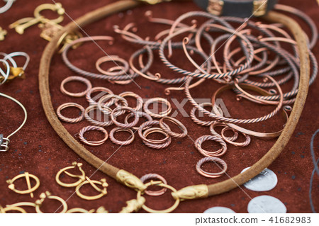 Medieval copper jewelry handmade Medieval copper jewelry handmade 41682983