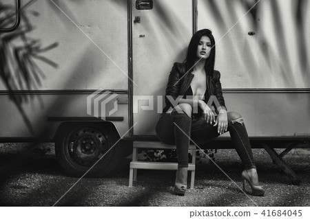 Woman outdoors Woman outdoors 41684045