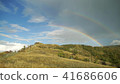 Double rainbow over the mountain 41686606