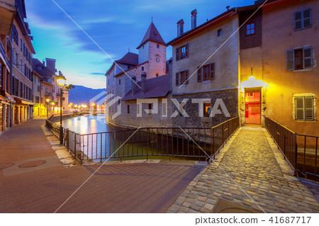 Annecy. Old city on the sunset. Annecy. Old city on the sunset. 41687717