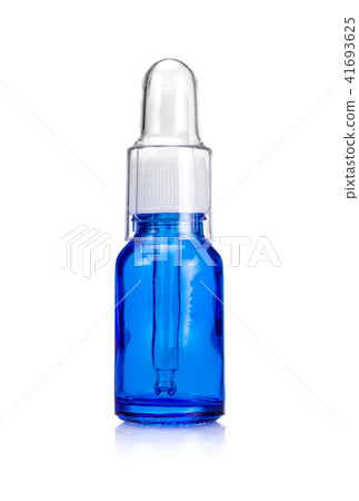 blank packaging blue cosmetic serum bottle blank packaging blue cosmetic serum bottle 41693625