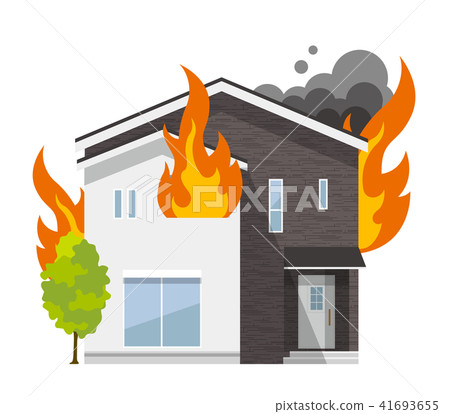 房子，房子：火，火 41693655