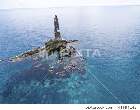 Candle rock aerial photograph (Yokoichi Hokkaido) 41694142