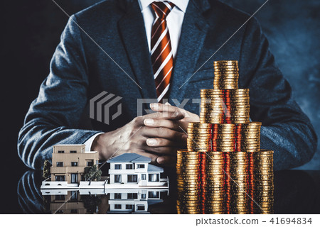 Mass of money and residential image Mass of money and residential image 41694834